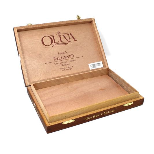 Box, Cigar Box, Oliva Serie V Melanio Robusto, Wooden, Empty