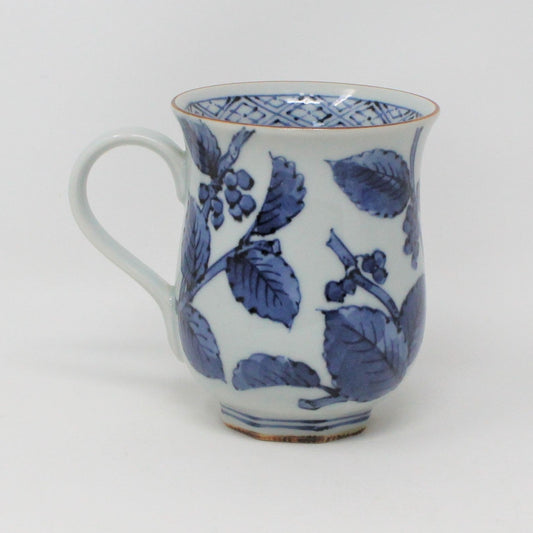 Mug, Fitz & Floyd, Yamadori Pattern, Blue Bird on Branch, Sometsuke Japan, Vintage