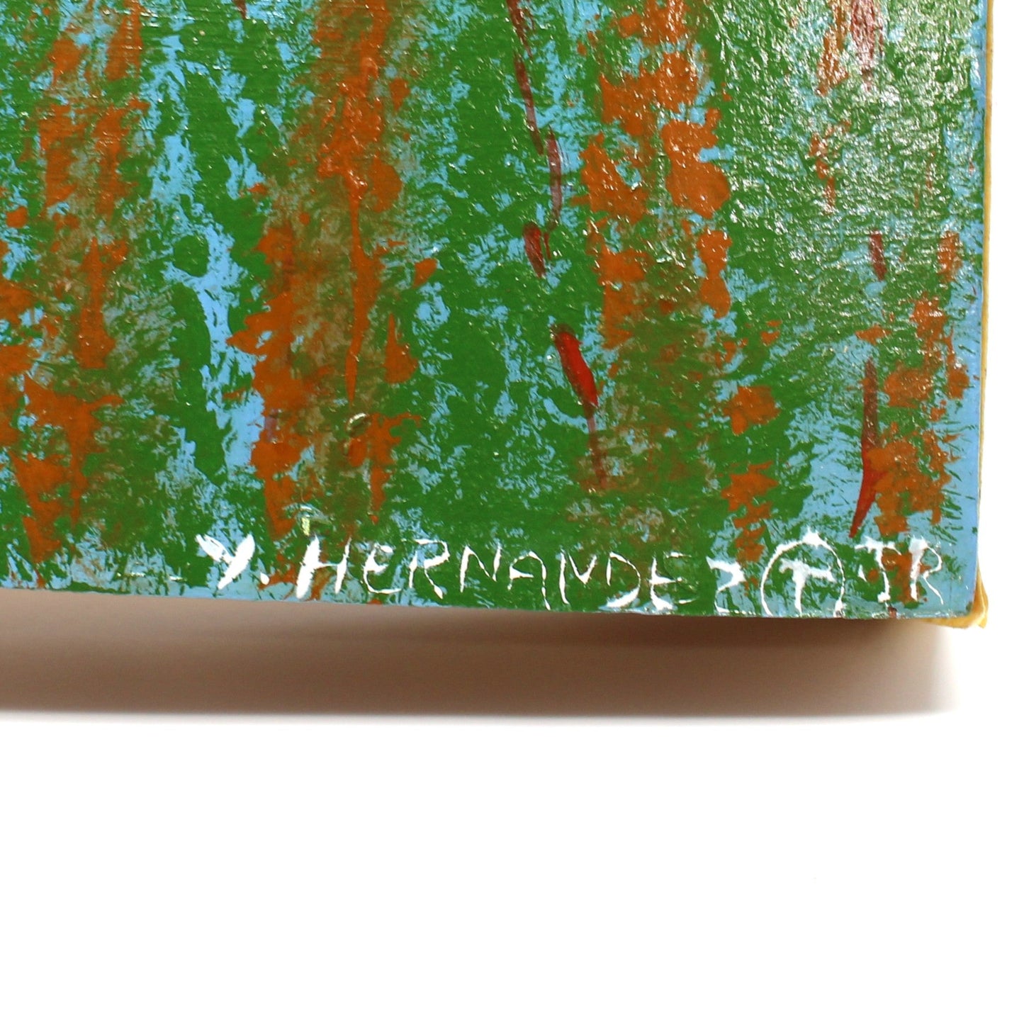 Painting Original Oil, Amateur Art on Wood, Angelfish, Rustic Coastal, Sealife, Vintage