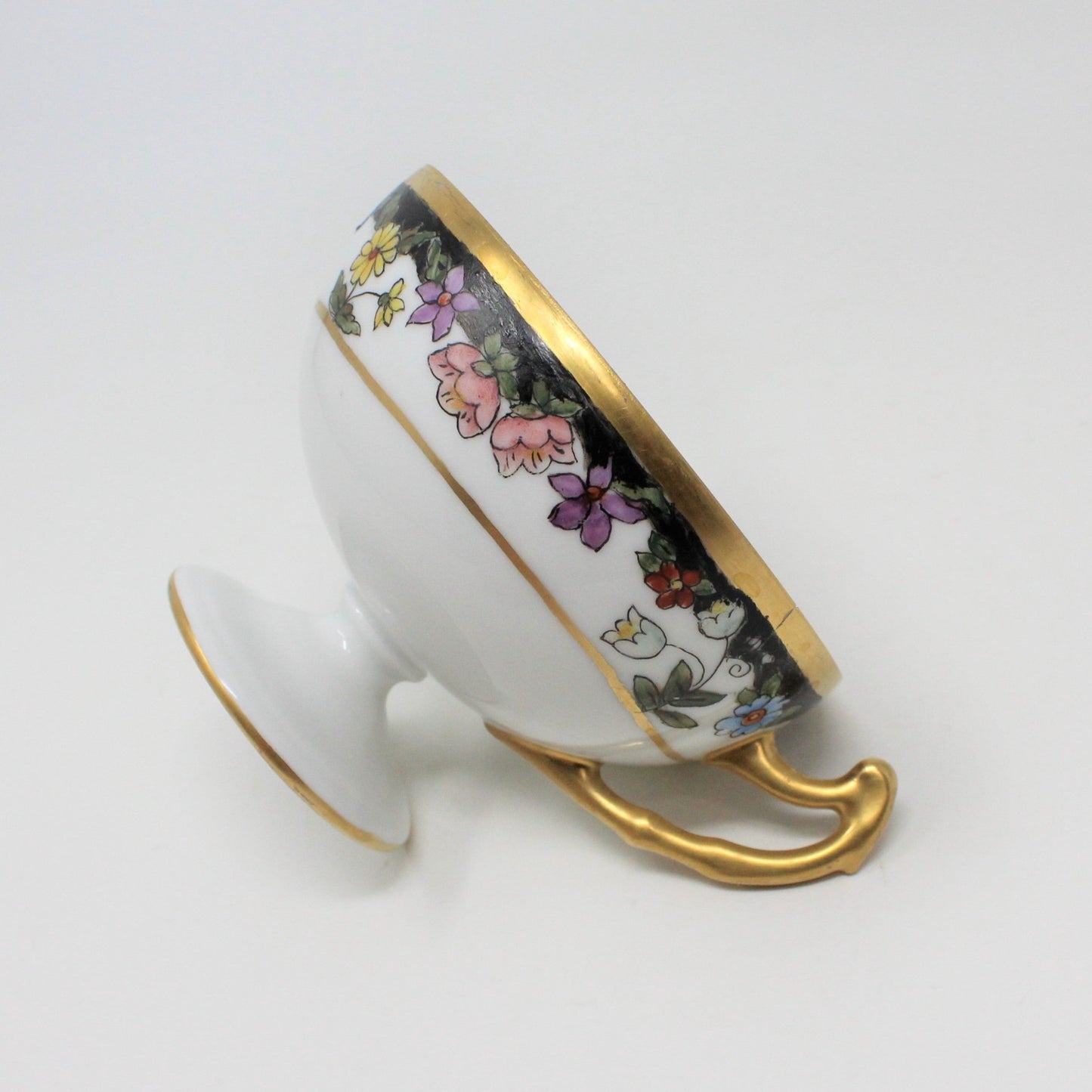 Teacup, EPIAG, Hand Painted Florals, Set of 5, Czechoslovakia, Antique