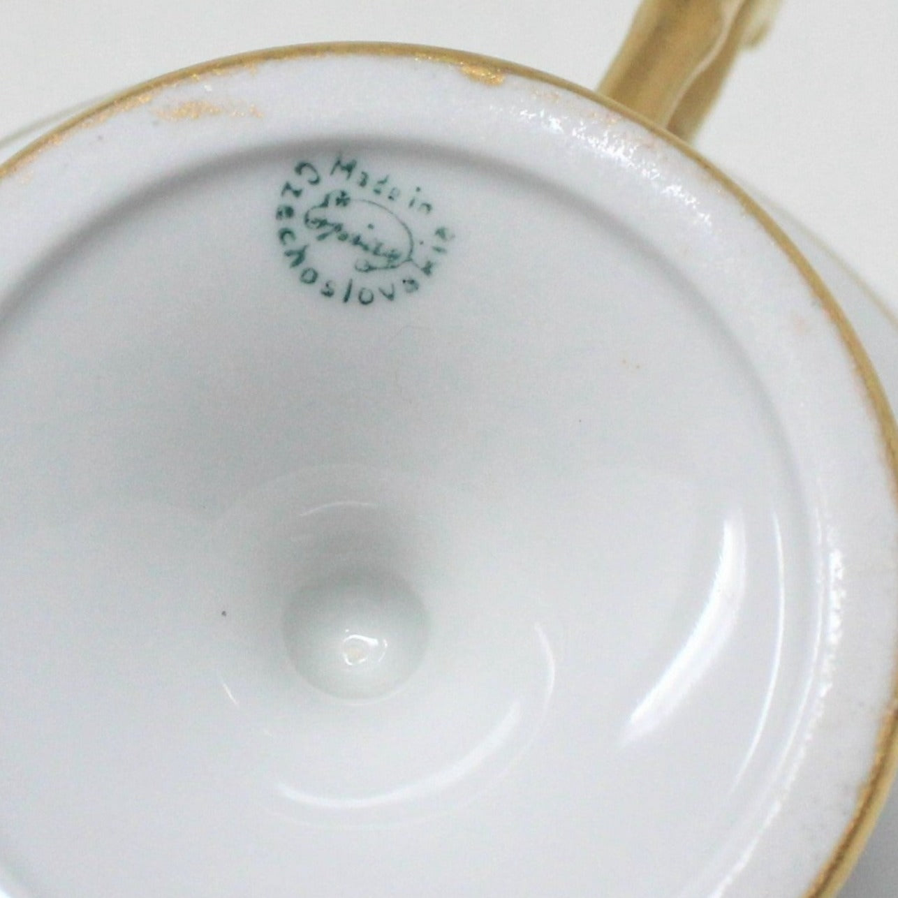Teacup, EPIAG, Hand Painted Florals, Set of 5, Czechoslovakia, Antique