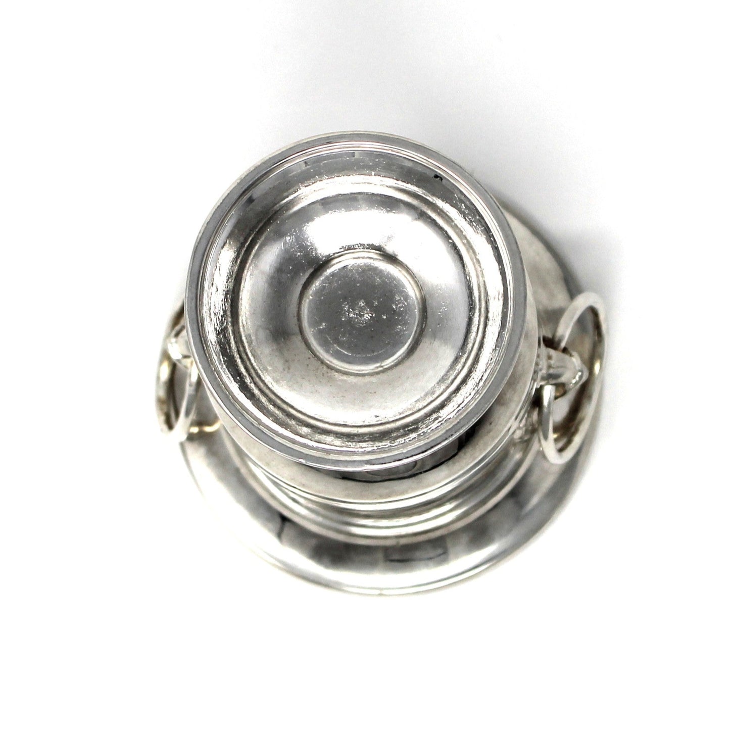 Toothpick Holder, Ice Bucket Style, Mini Urn with Lion Handles, Silverplate, Vintage