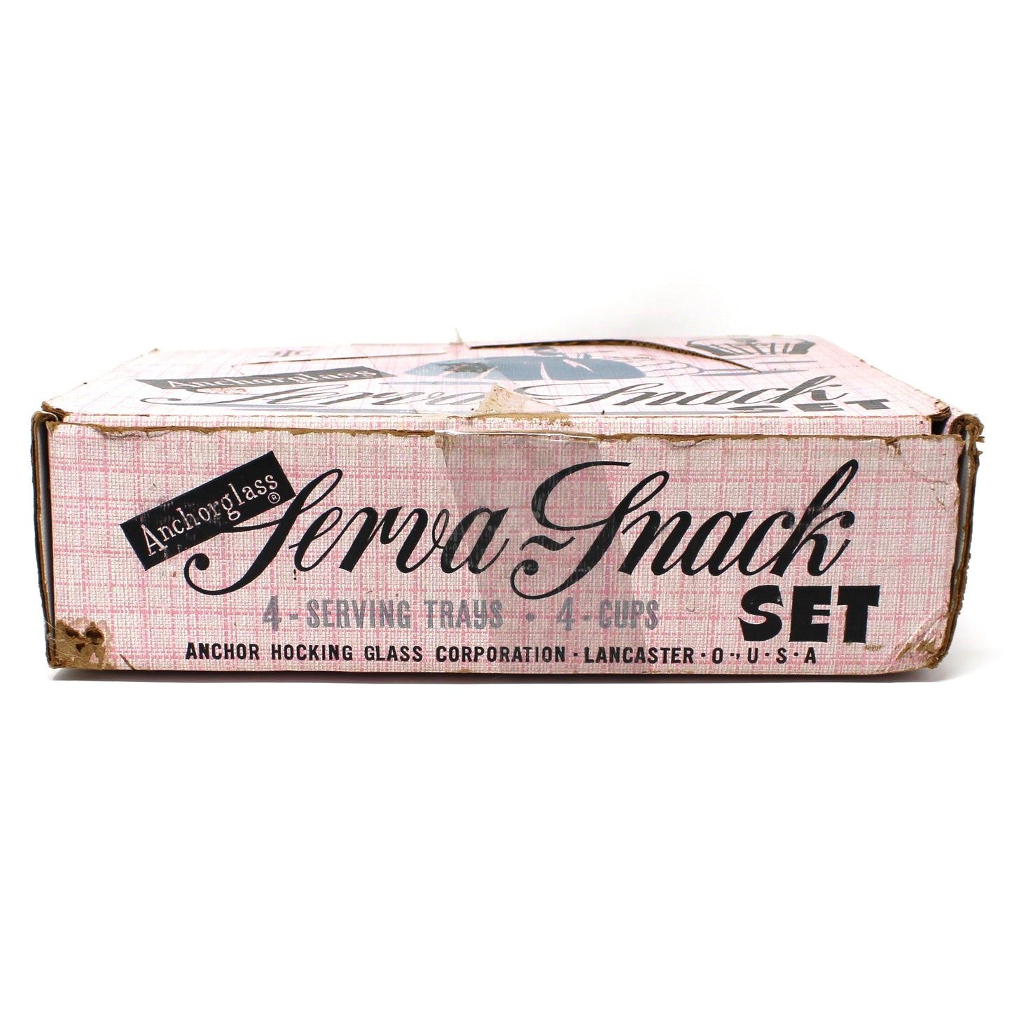 Vintage-style box labeled 'Sera Snack Set' on a white background