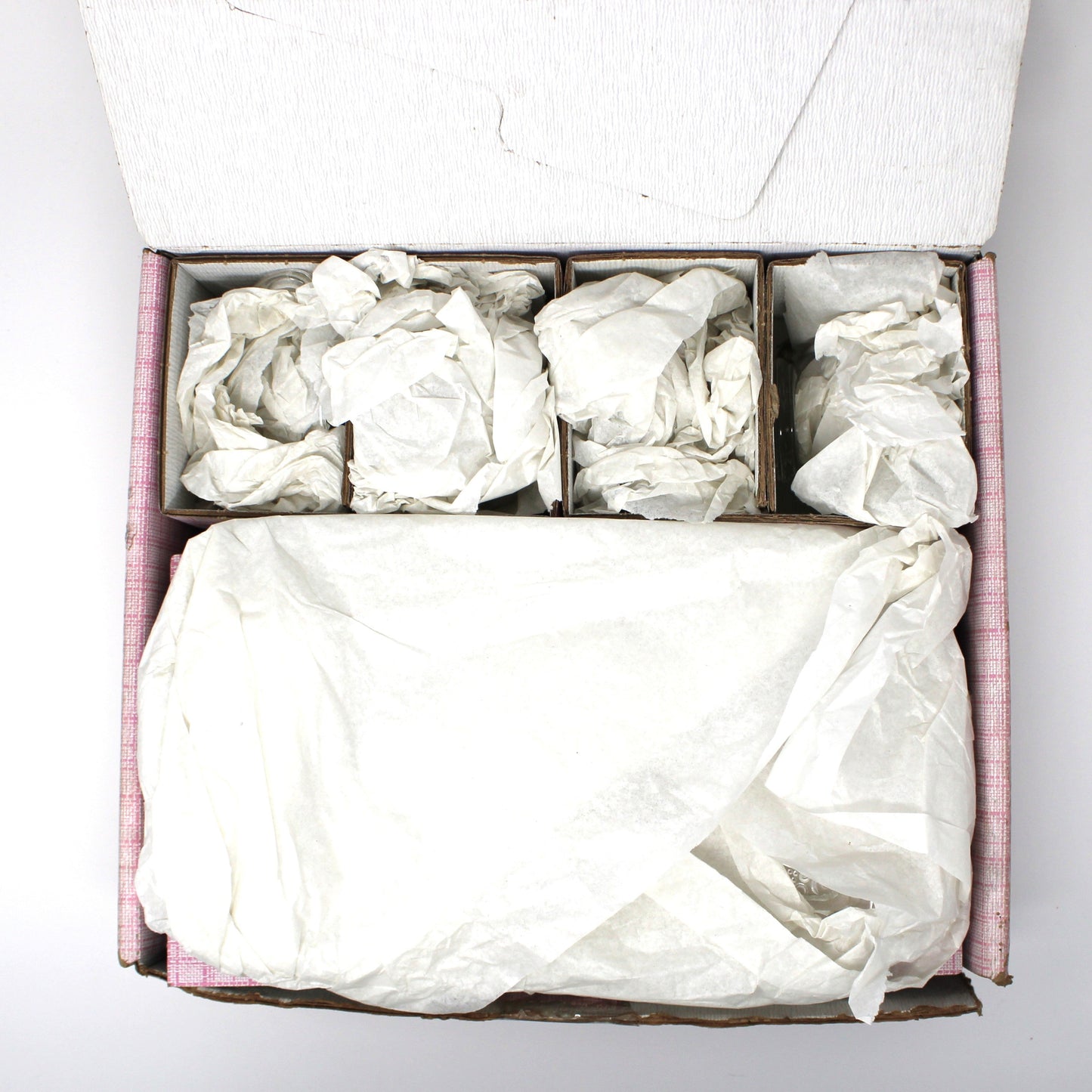 Snack Sets, Anchor Hocking, Colonial Lady, Serva-Snack Set, Original Display Box, 8 Pc Set, Vintage