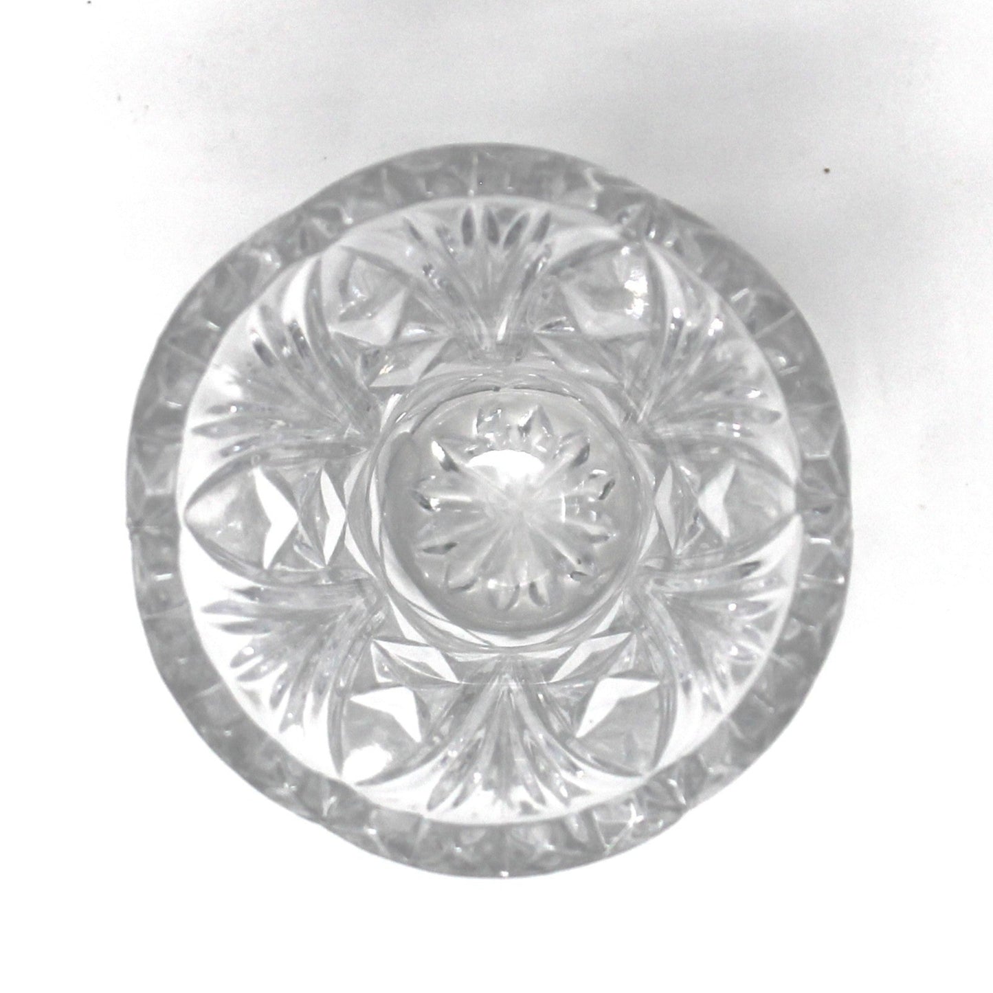 Decorative glass bowl on a white background