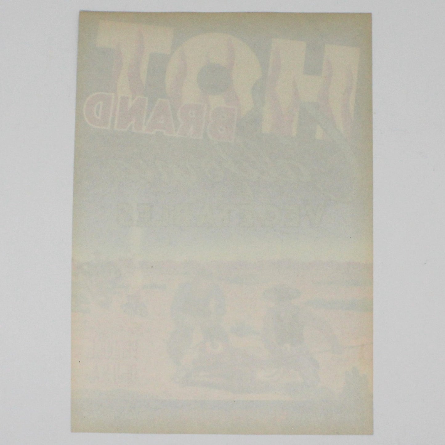 Crate Label, Hot Brand California Vegetables, Western Packaging CA, 10" Vintage, 1950's