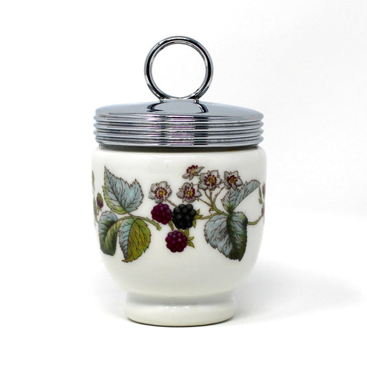 Vintage Egg Coddler from Royal Worcester in Lavinia pattern with berries and leaves.