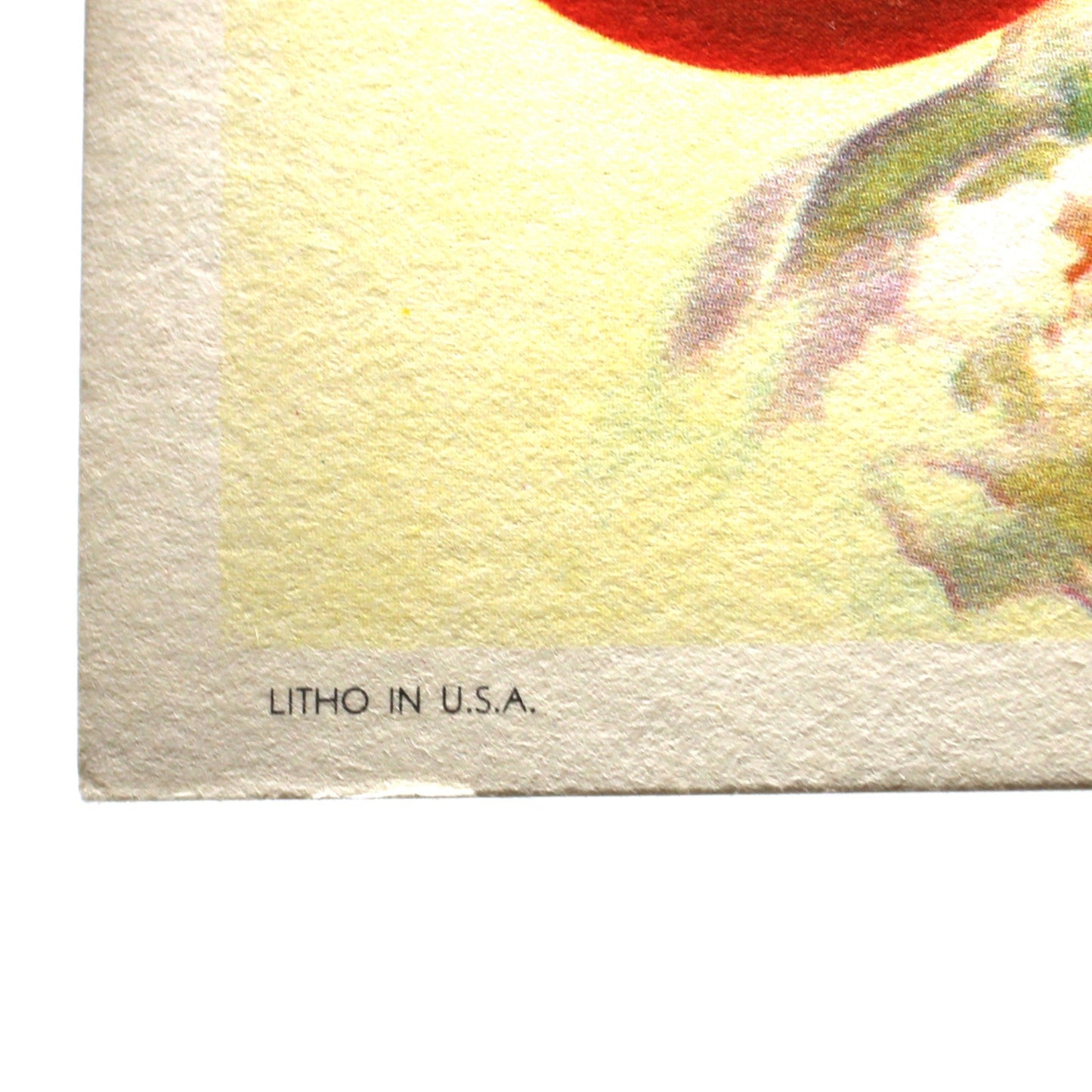 Vintage Coca-Cola advertisement ink blotter, marked Litho USA.