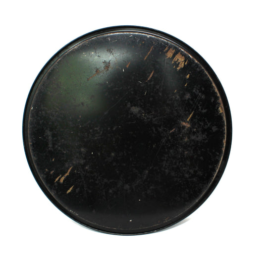 Tray, Metal Tray, Florida Map Souvenir, State Flower Orange Blossom, Round, Vintage