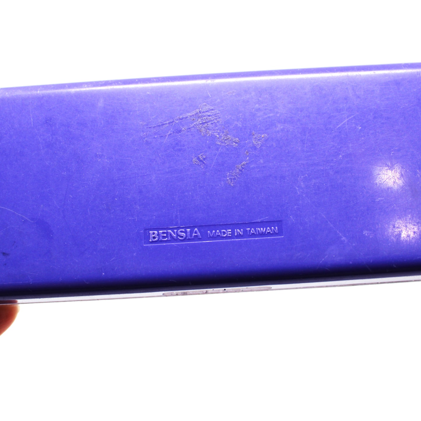 Pencil Case, Plastic Box with Glitter, USA Flag Retro Patriotic Stationary, Vintage