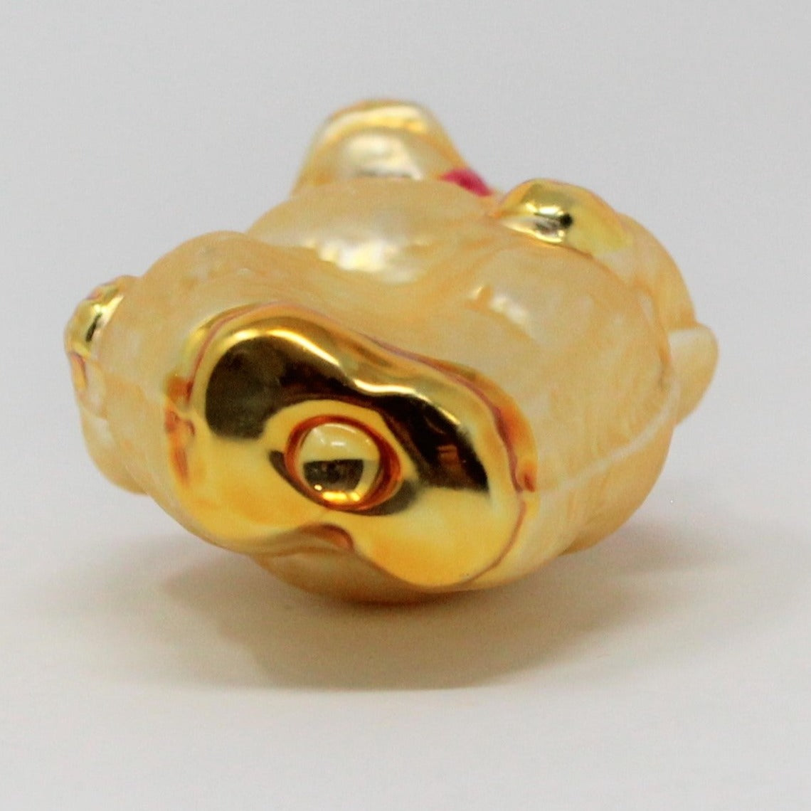 Ornaments, Whitehurst, Figural Bear with Red Bow, Vintage Germany