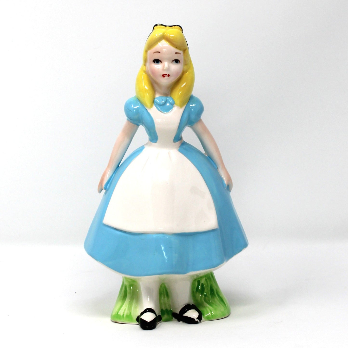 Vintage Disney figurine, Alice in Wonderland Hand Painted porcelain. Japan