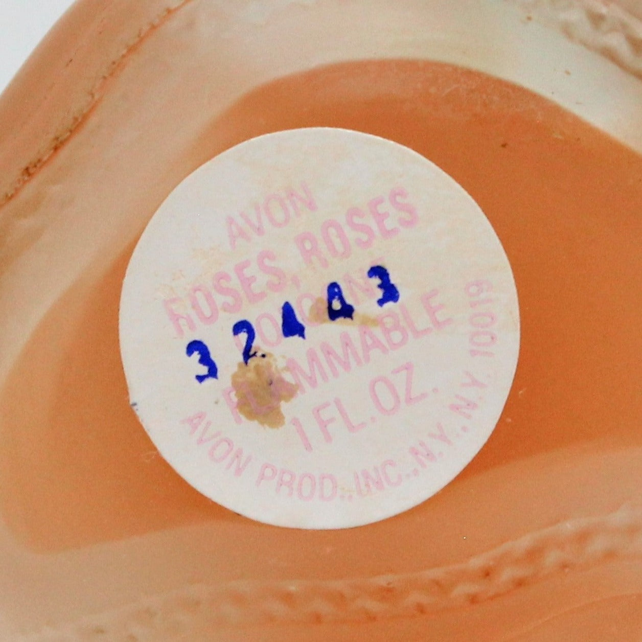 Perfume Bottle, Avon, Mini Kitten with Yellow Yarn Ball, Full Roses, Roses Cologne, Vintage Collectible