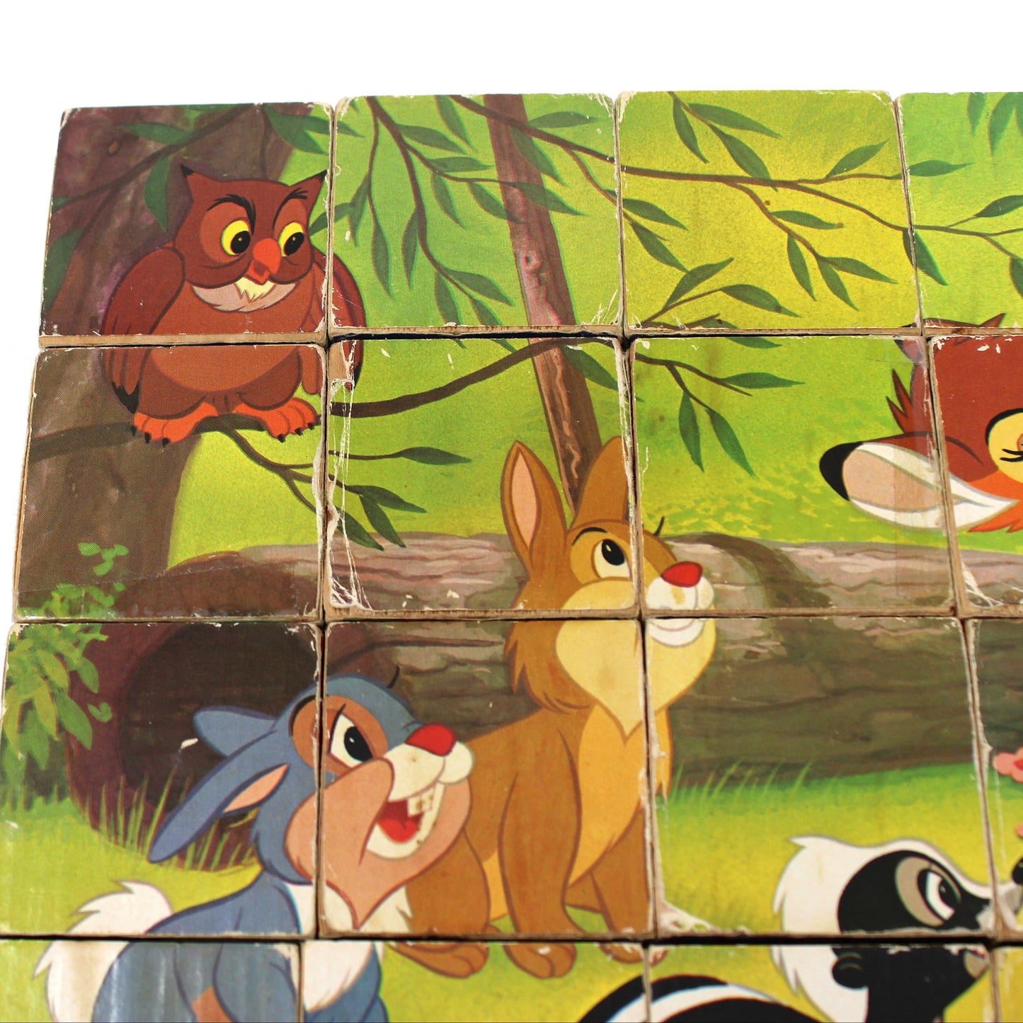 Wooden Blocks, Children's Disney Learning Blocks, Snow White, Cinderella, Bambi, Peter Pan, Jungle Book, Winnie the Pooh, Vintage, SOLD