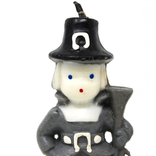 Candle, Gurley Novelty, Figural Pilgrims Thanksgiving Candles, Set of 2, Vintage, SOLD