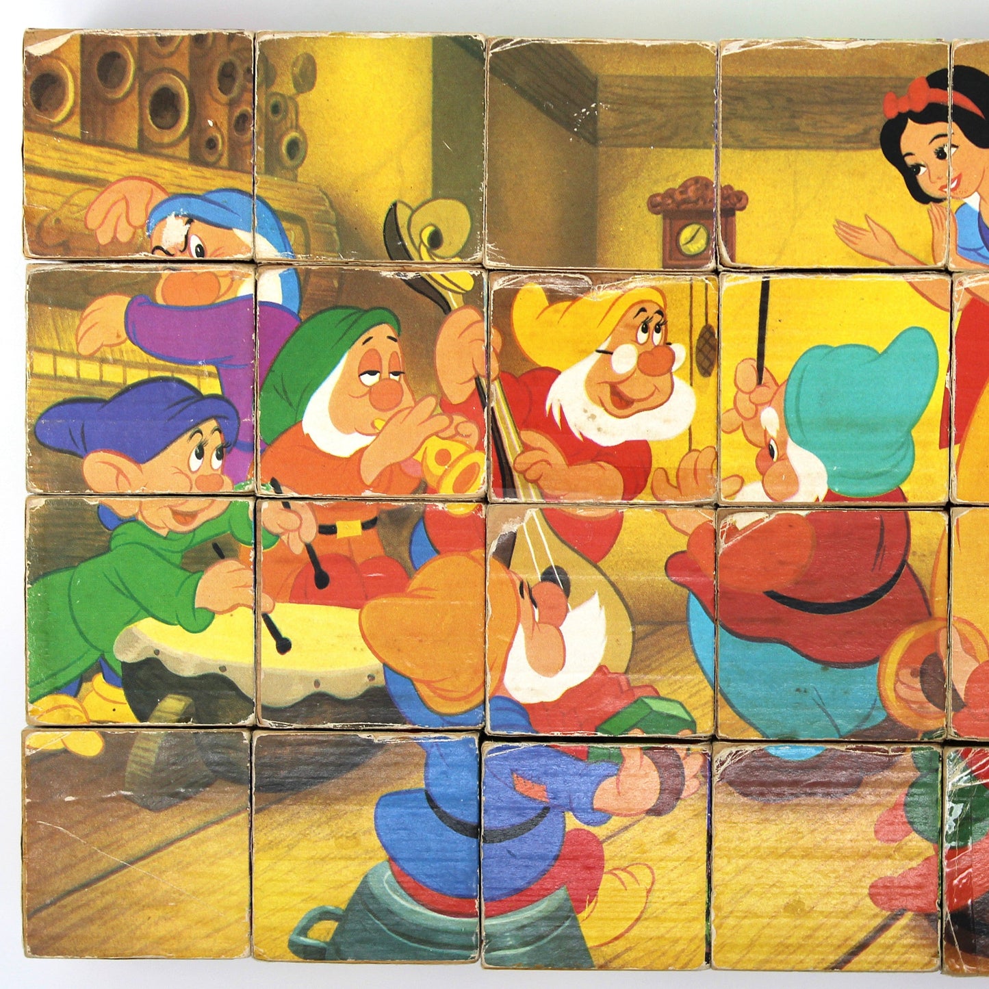 Wooden Blocks, Children's Disney Learning Blocks, Snow White, Cinderella, Bambi, Peter Pan, Jungle Book, Winnie the Pooh, Vintage, SOLD