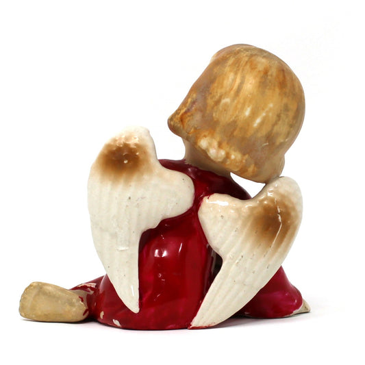 Figurine: Lipper & Mann, Christmas Angel with Book, Hand-Painted Porcelain, Japan, 1940s–50s