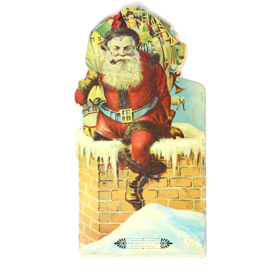 Children's Book, Merrimack Publishing, All About Santa Claus, Softcover Die Cut, Vintage