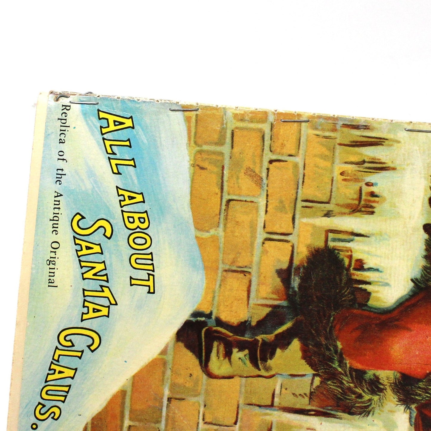 Children's Book, Merrimack Publishing, All About Santa Claus, Softcover Die Cut, Vintage