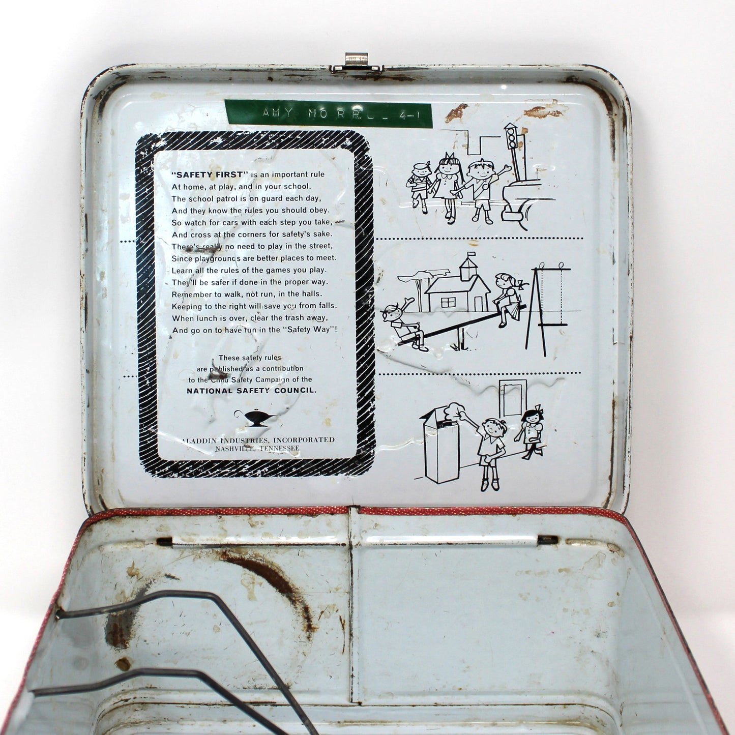 Box, Aladdin, Metal School Lunch Box, Raggedy Ann & Andy Children's Vintage
