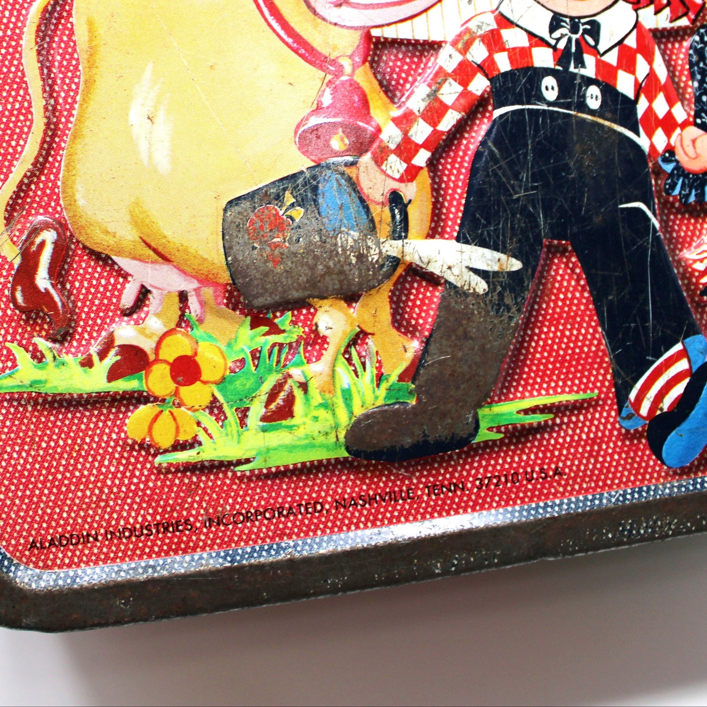 Box, Aladdin, Metal School Lunch Box, Raggedy Ann & Andy Children's Vintage