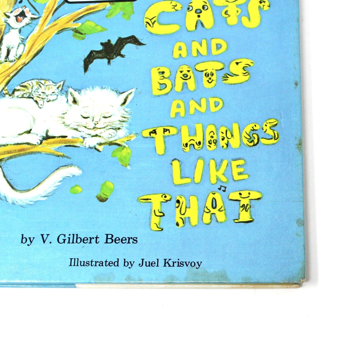 Children's Book, Wonder World Books, Cats and Bats and Things Like That, Gilbert Beers, Hardcover, Vintage 1973