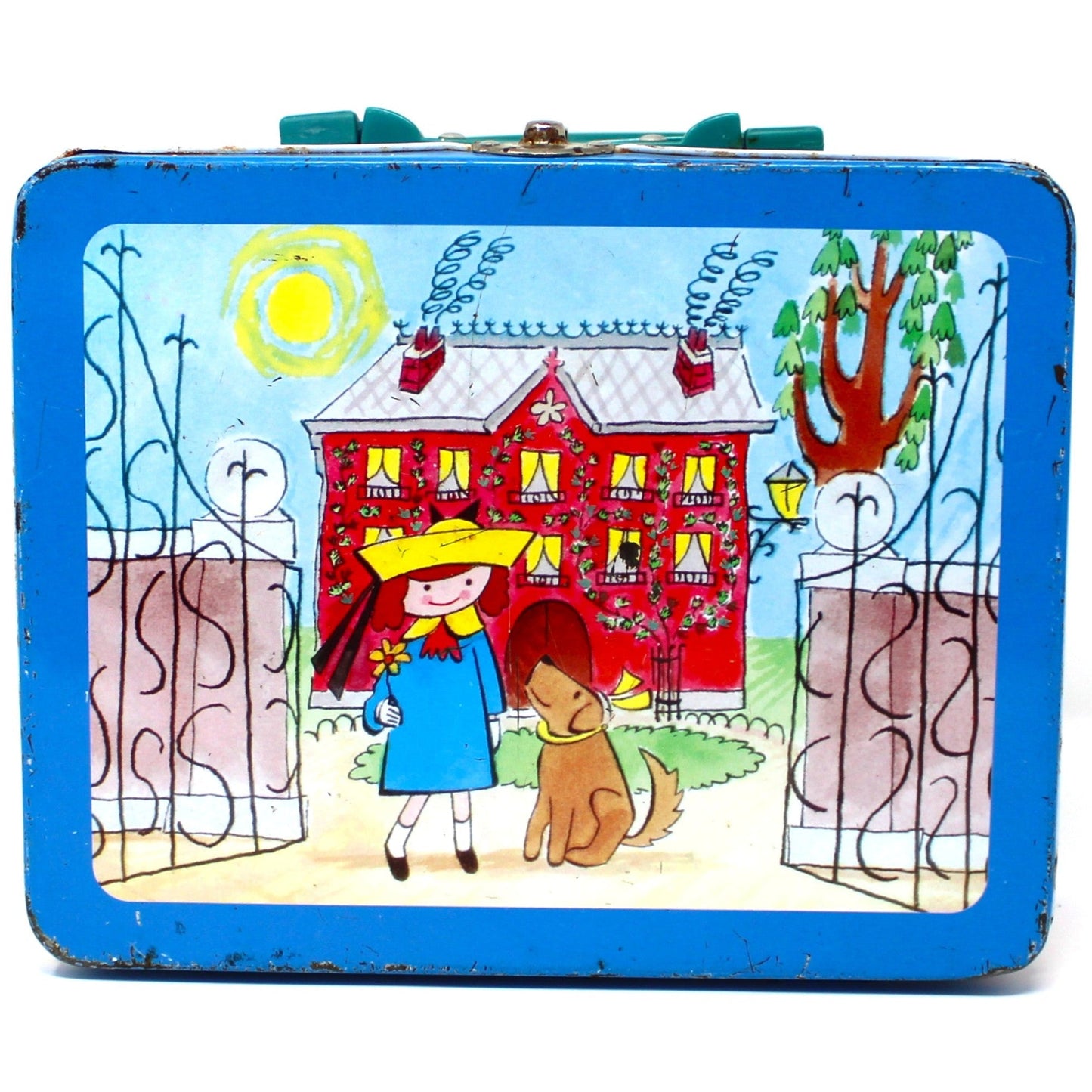 Box, Schylling, Metal School Lunch Box, Madeline in Paris Children's Cartoon, Bemelmans, Vintage