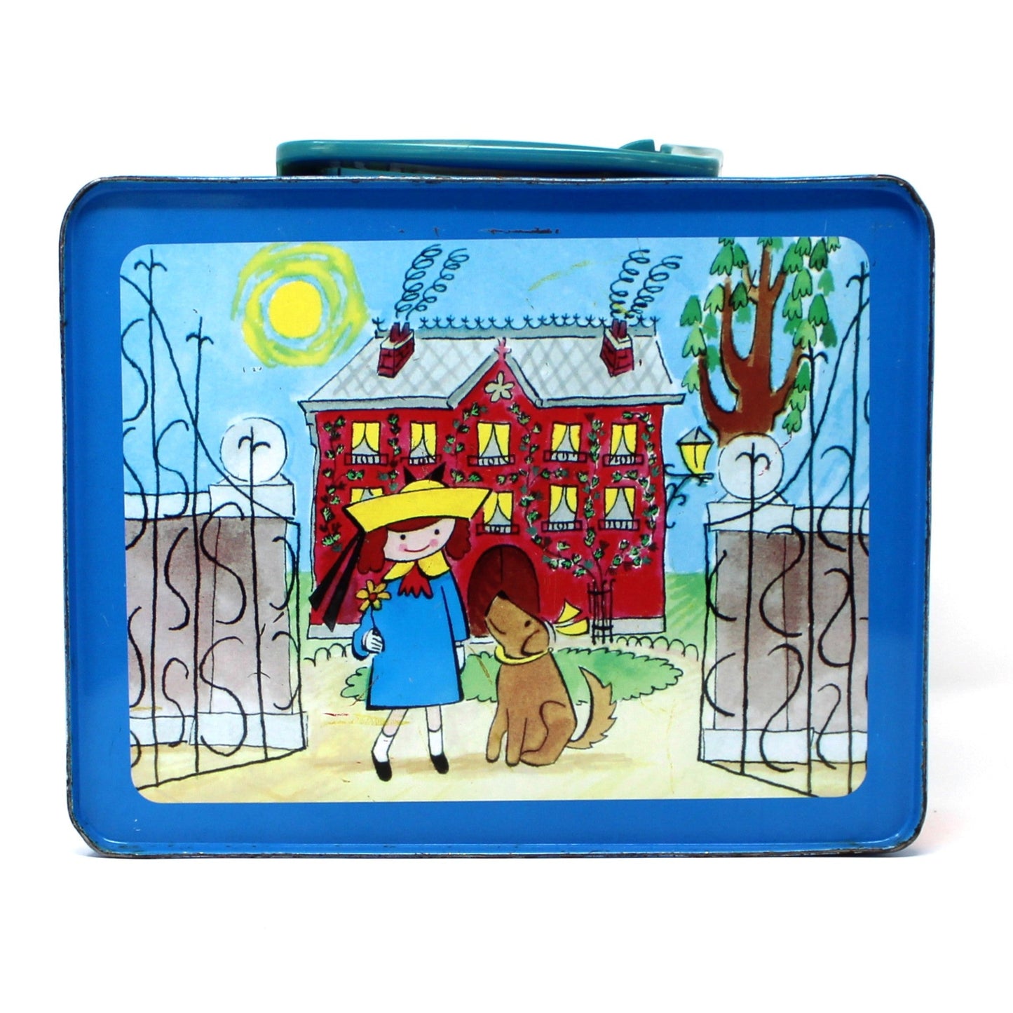 Box, Schylling, Metal School Lunch Box, Madeline in Paris Children's Cartoon, Bemelmans, Vintage