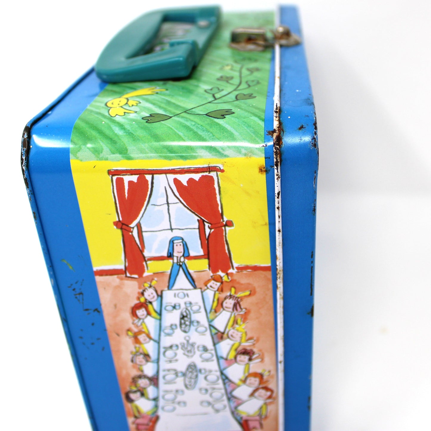Box, Schylling, Metal School Lunch Box, Madeline in Paris Children's Cartoon, Bemelmans, Vintage