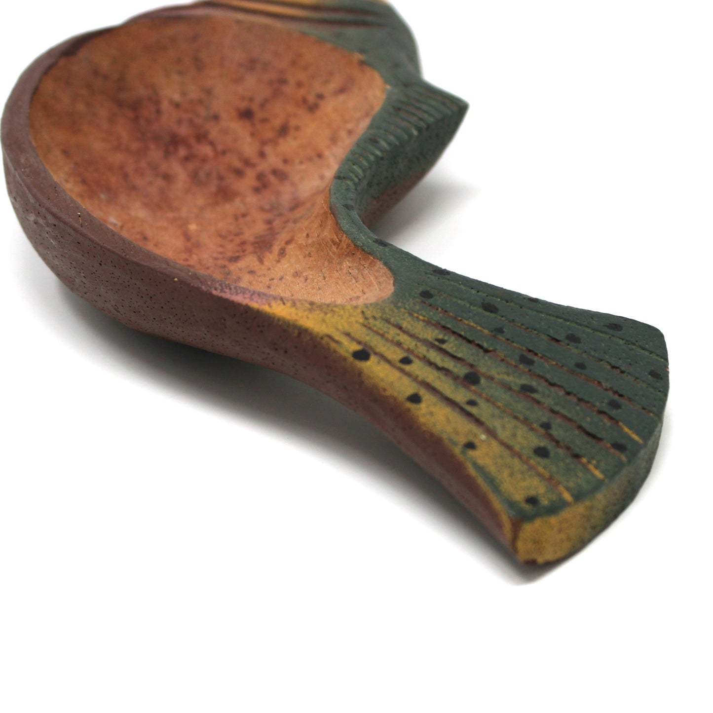 Wood Carving, Fish Bowl, Hand Carved Wooden Salmon, Vintage