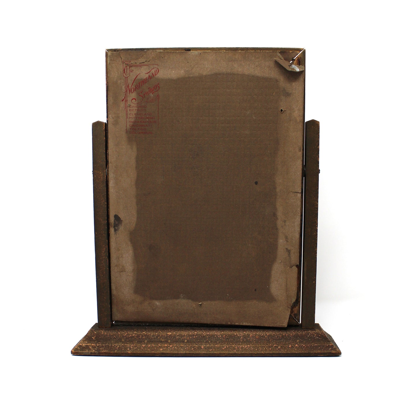 Photo Frame, Art Deco, Wooden Swing / Swivel Style Tabletop Frame, 1940's Nurse Photo, Vintage