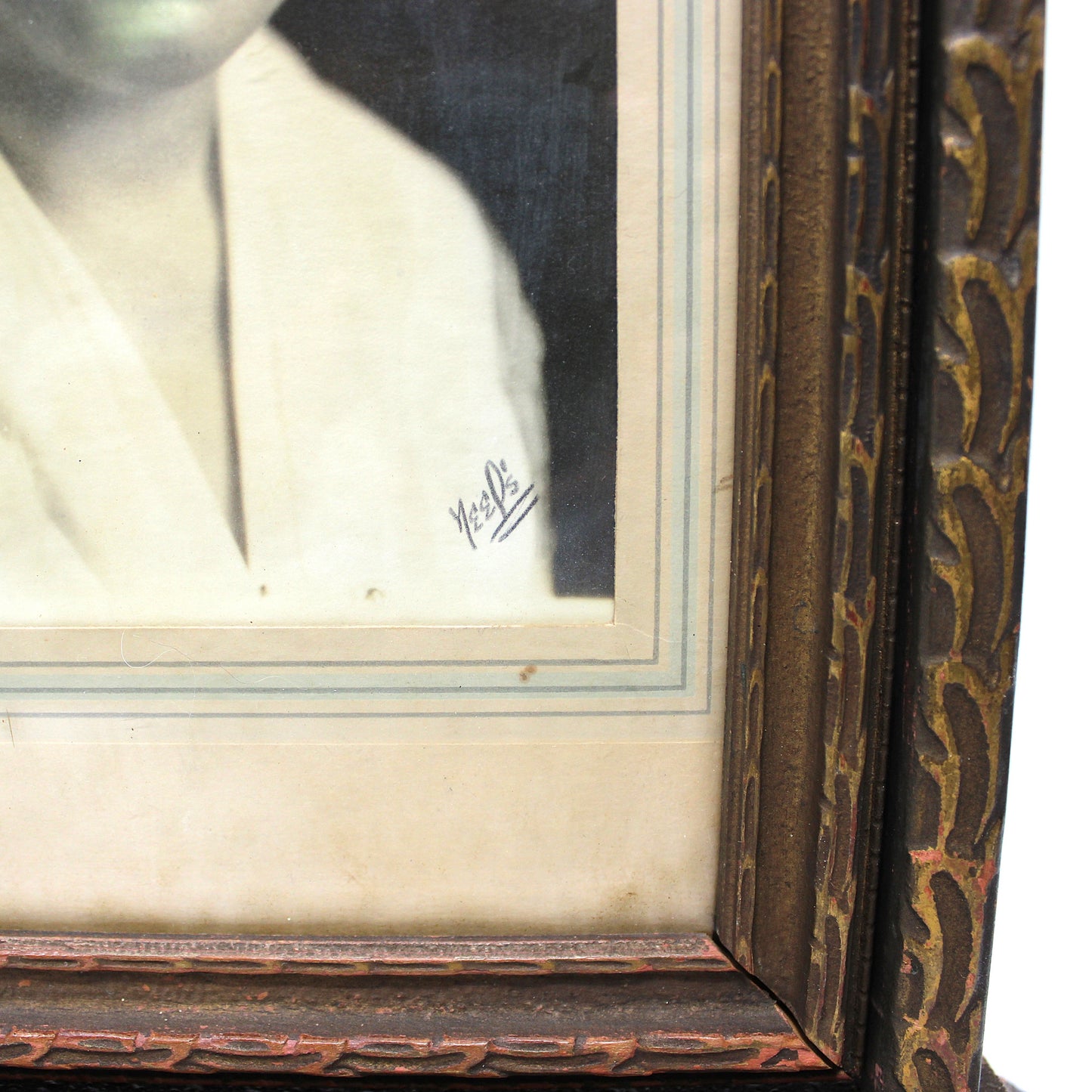Photo Frame, Art Deco, Wooden Swing / Swivel Style Tabletop Frame, 1940's Nurse Photo, Vintage