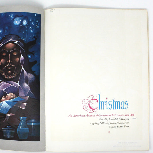 Book, Christmas An American Annual of Christmas Literature and Art, Softcover, Vintage 1963