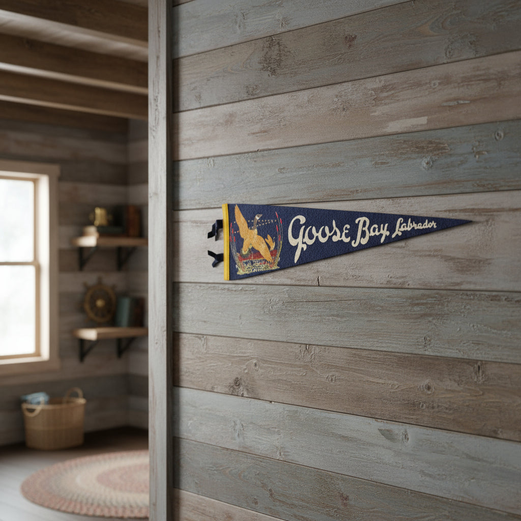 Pennant, Goose Bay Labrador, Canada, Souvenir Collectible, Vintage 22"