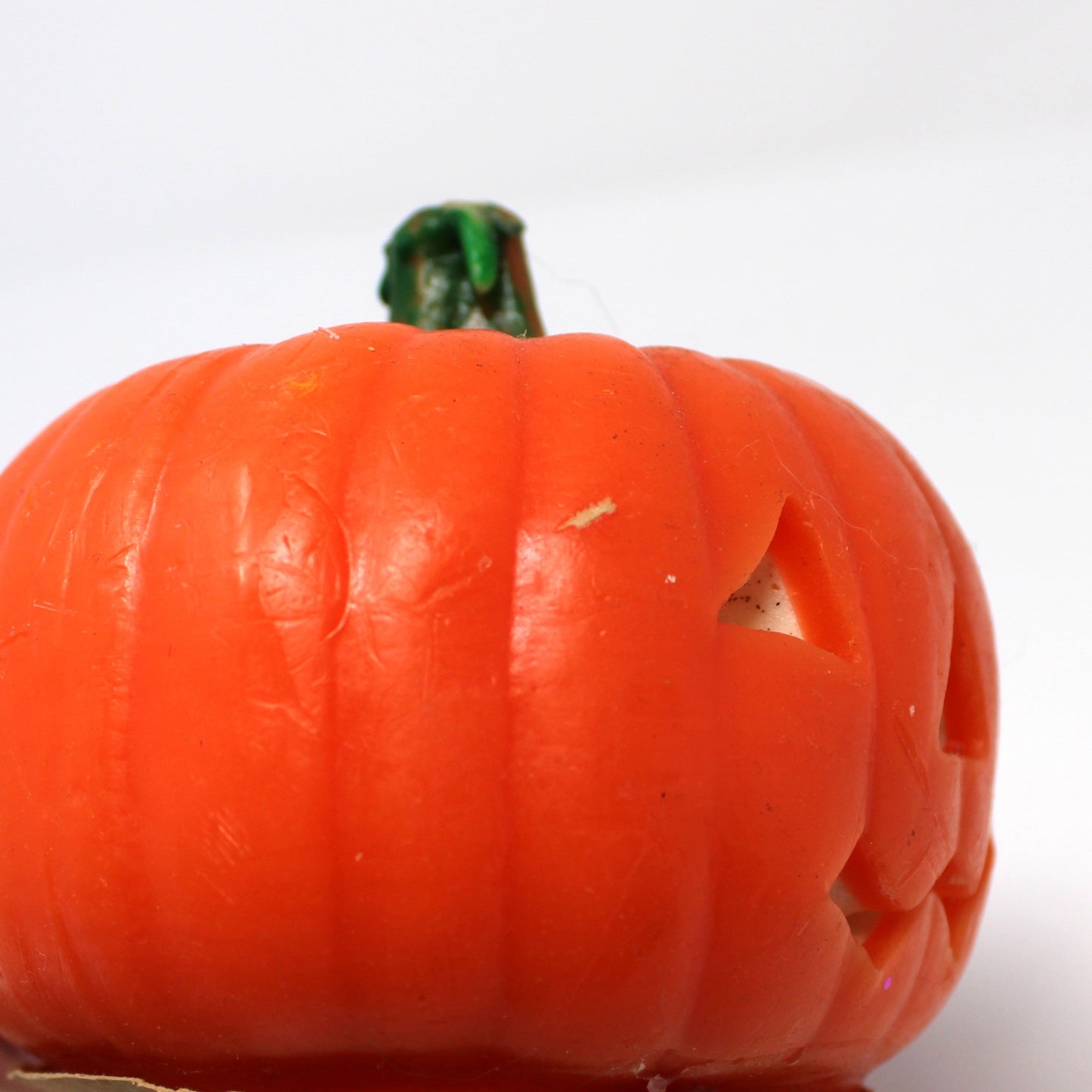 Candle, Guild House, Figural Halloween Pumpkin, Jack O Lantern, Vintage