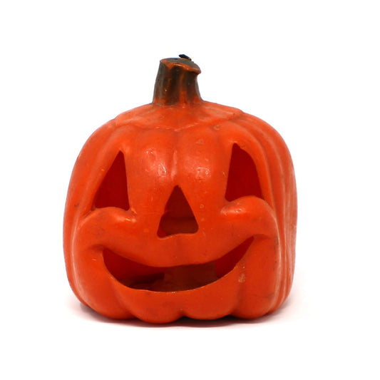 Vintage Gurley candle, large Jack O Lantern pumpkin.  Halloween decor.