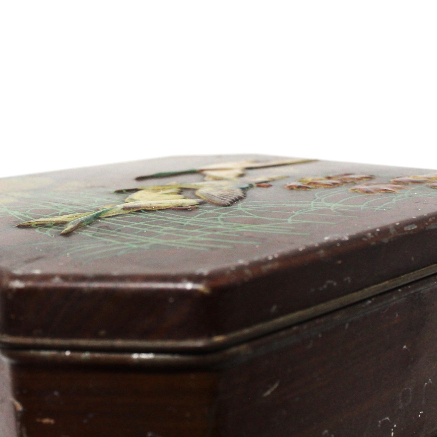 Tins, Gift Tin / Cookie Tin, Flying Mallard Ducks Tin, Metal Box Co, England Vintage