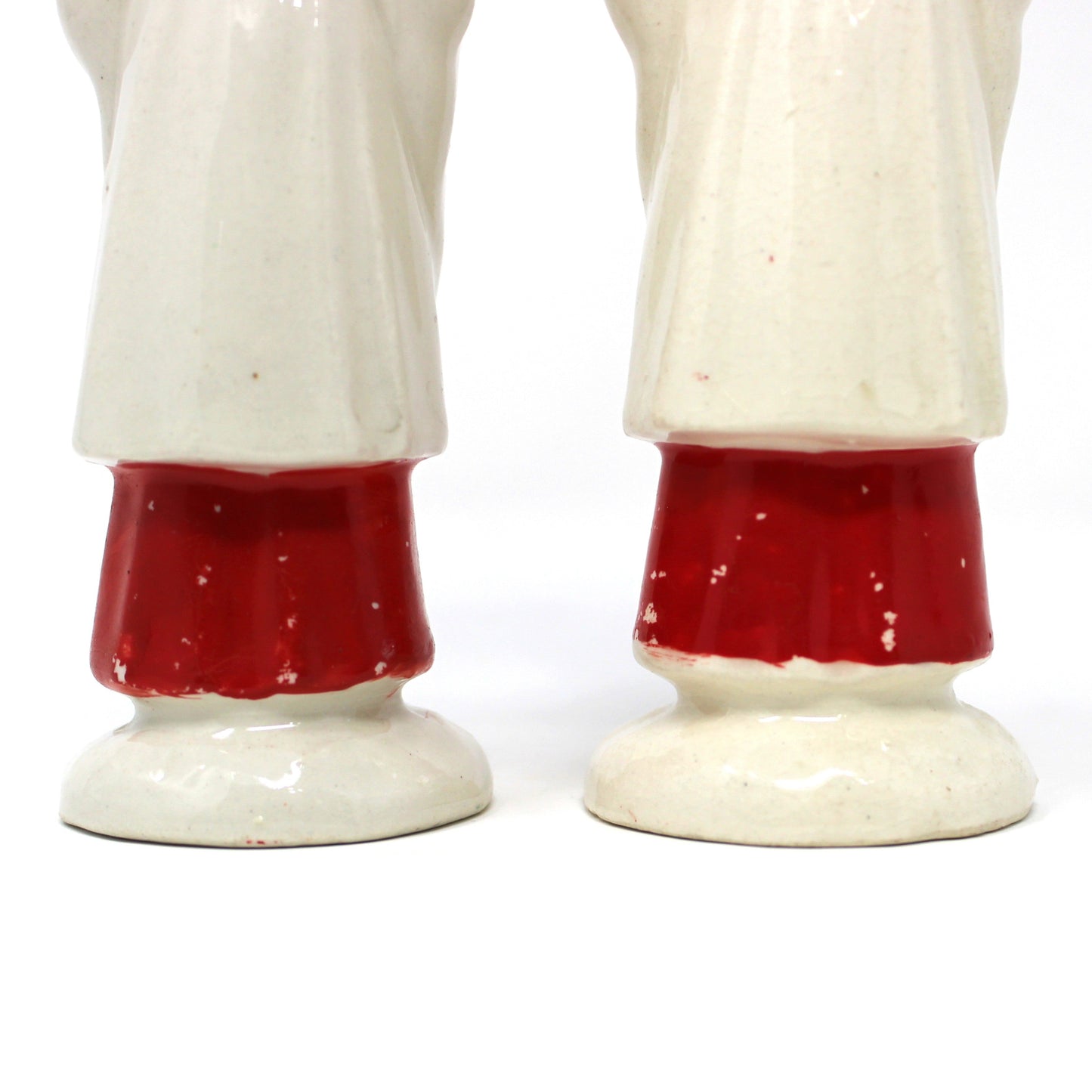 Figurine, Christmas Choir Boys, Hand Painted, Wales Japan Porcelain, Set of 2, Vintage
