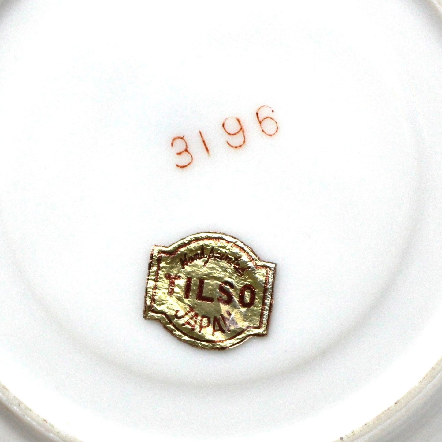 Demitasse & Saucer, Tilso Japan, Gold Wheat, Set of 2, Vintage