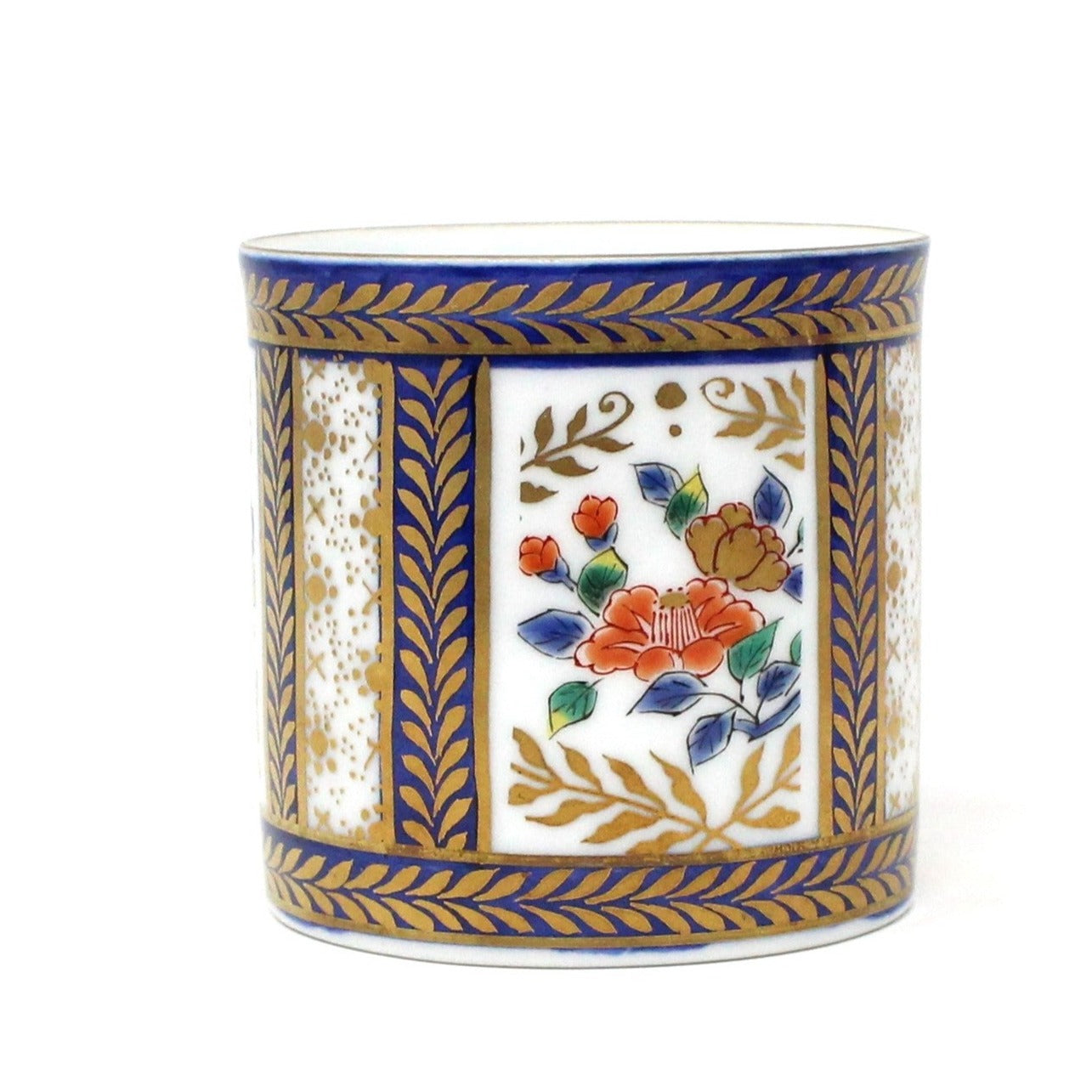 Demitasse & Saucer, Royal, Oriental Imari Floral, Hand Painted, Set of 2, Vintage Japan
