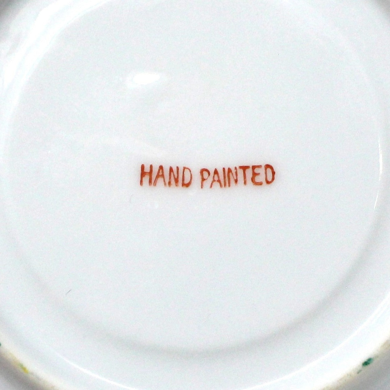 Demitasse & Saucer, Japanese Hand Painted Enamel Millefiori / Mille Fiori, Vintage