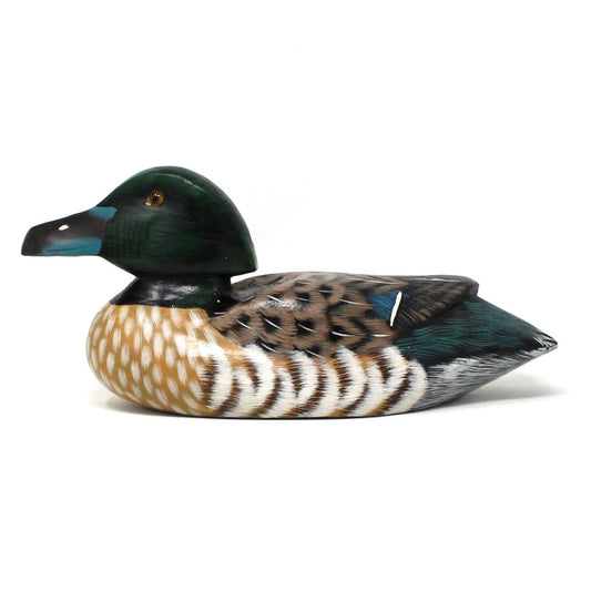 Decoy Duck, Wooden Hand Painted Decorative Duck, Greater Scaup Male, Vintage, SOLD