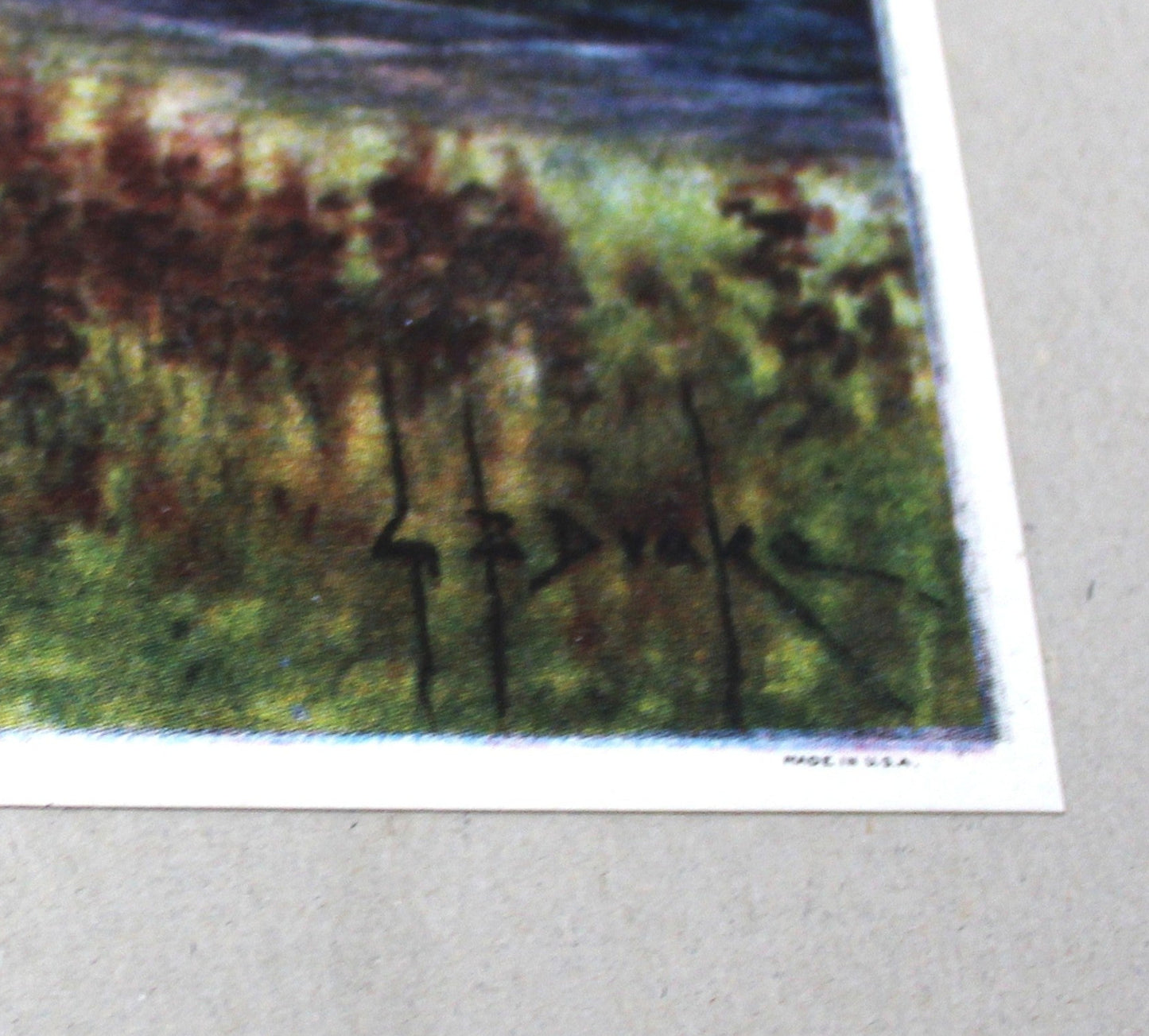 Print, Lithograph, Reaping the Harvest, Country Barn and Horse Drawn Cart on Dirt Road, Vintage