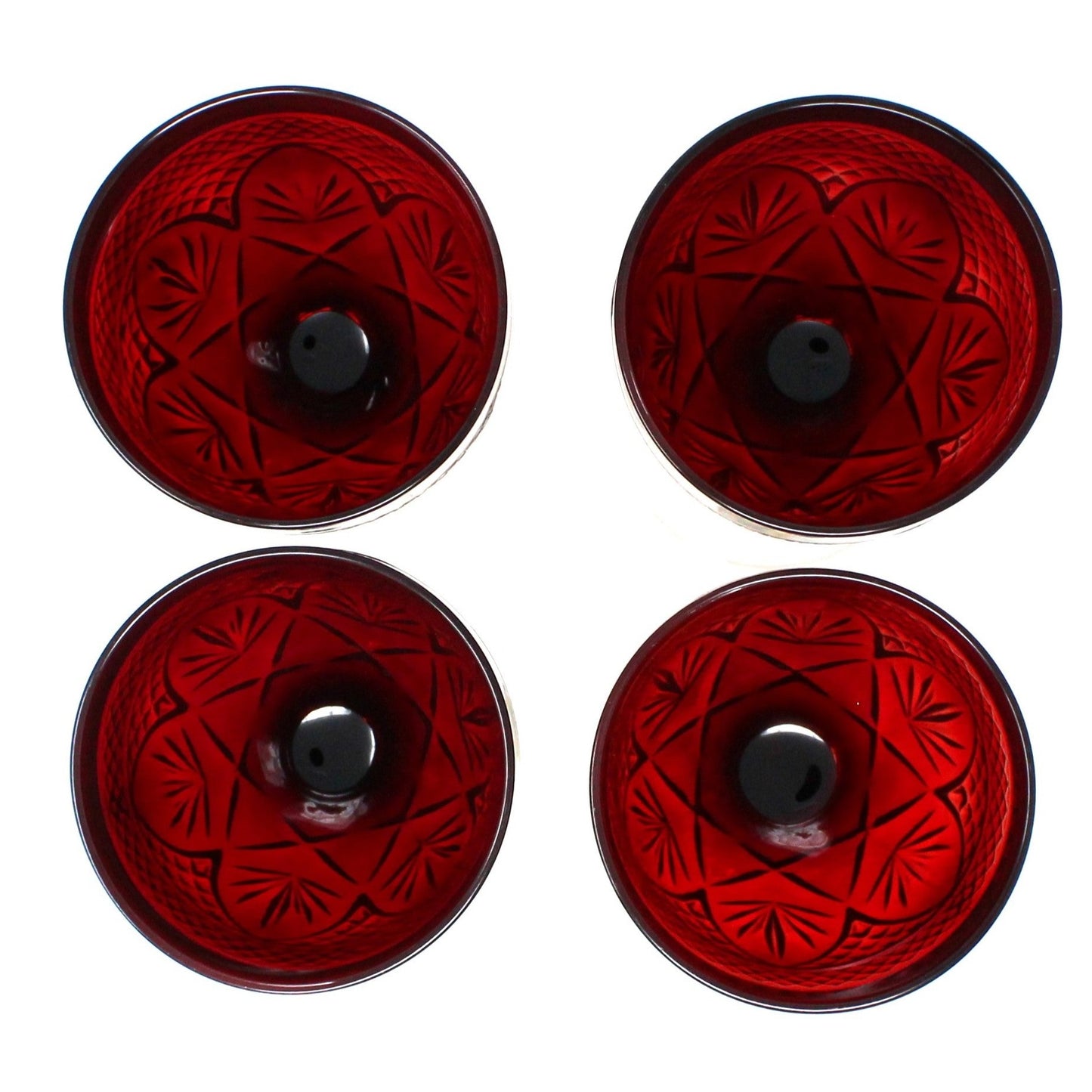 Water Goblets, Luminarc / Cristal D'Arques-Durand, Antique Ruby, Set of 4
