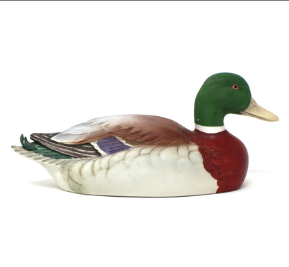 Decoy Duck, Andrea by Sadek, Hand Painted Mallard Decorative Duck, Vintage