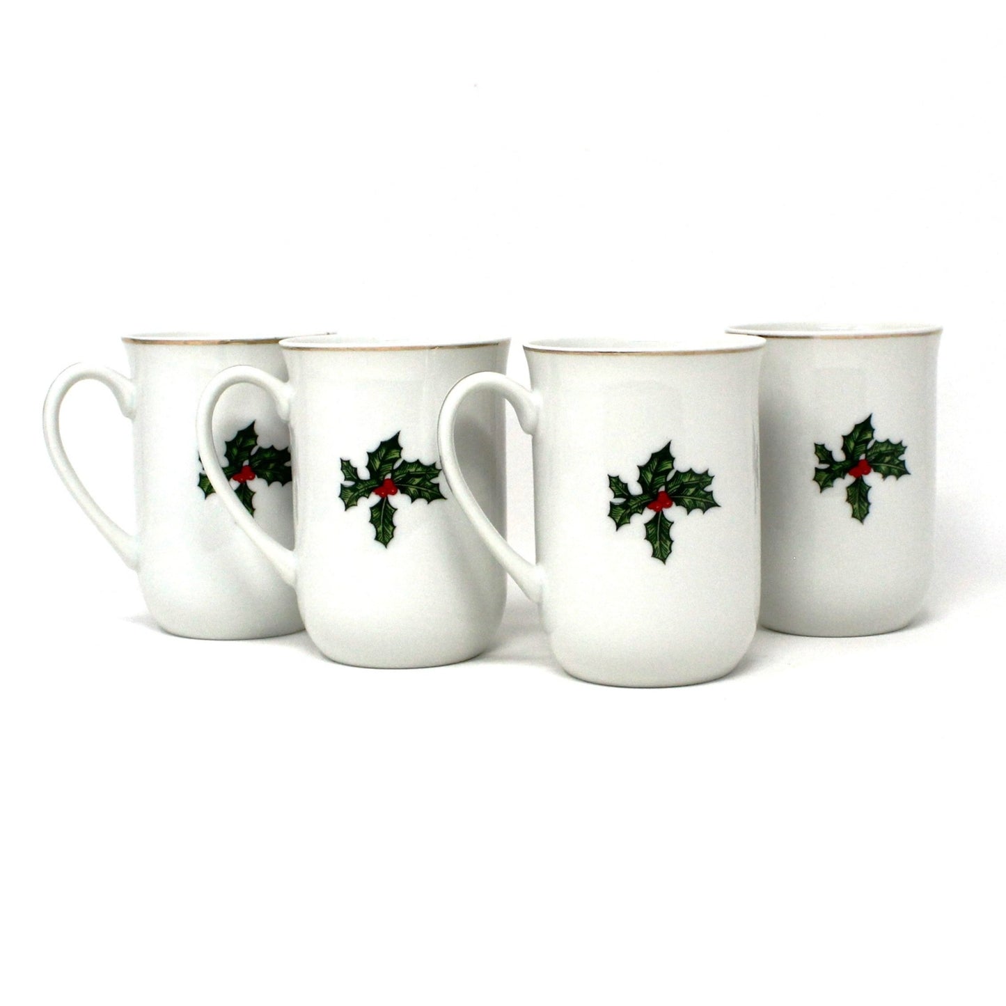 Mugs, Lefton, Cardinal Mugs, Set of 4, Vintage