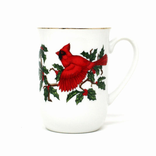 Mugs, Lefton, Cardinal Mugs, Set of 4, Vintage