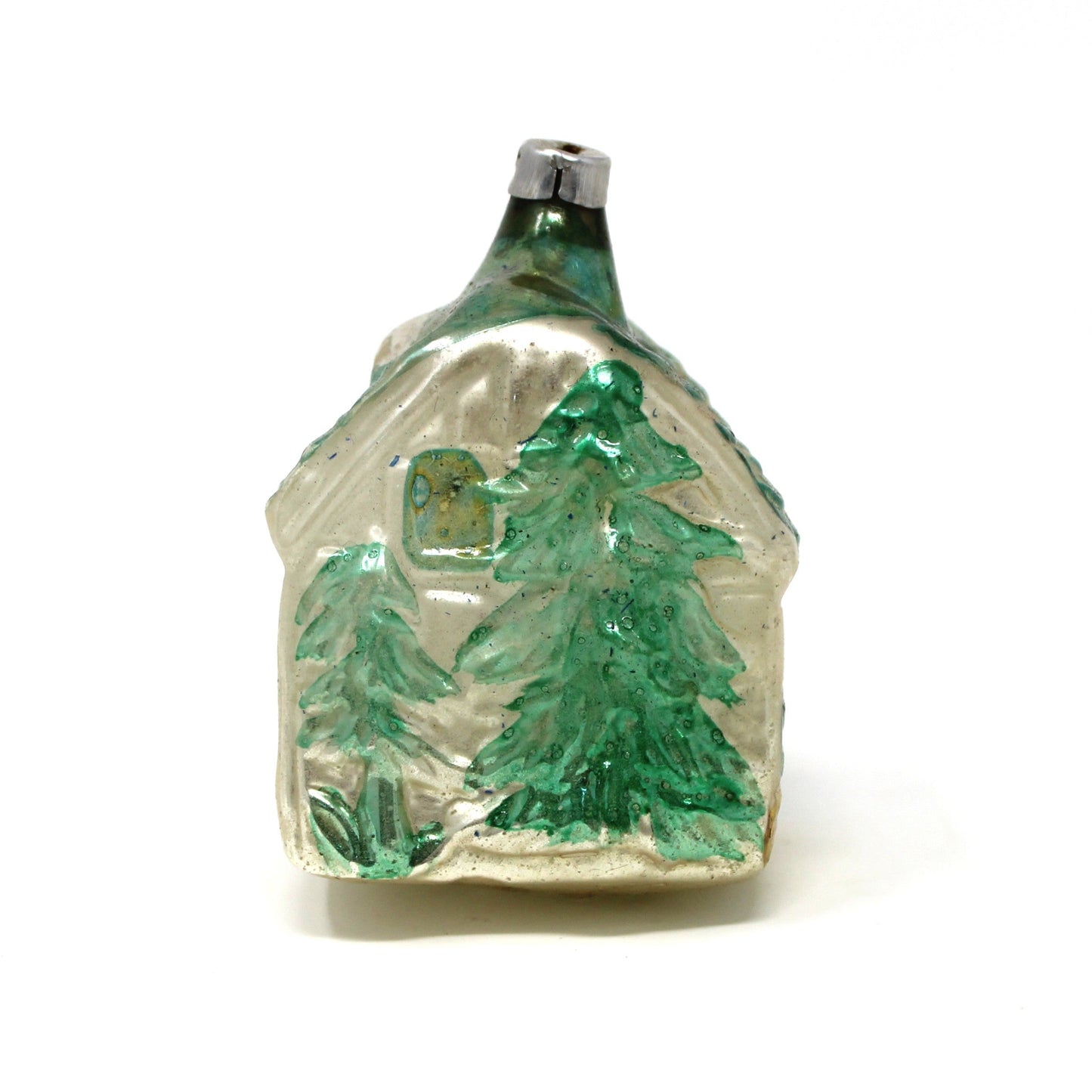 Ornaments, Christmas Mercury Blown Glass, Cottage House, Lauscha, Germany, Antique