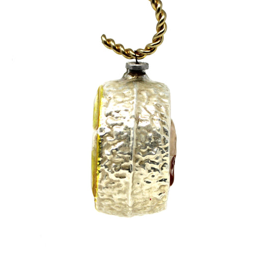 Ornaments, Blown Glass, Hand Painted, Green Parrot with Cage and Star, Extremely RARE, Occupied Japan, Vintage