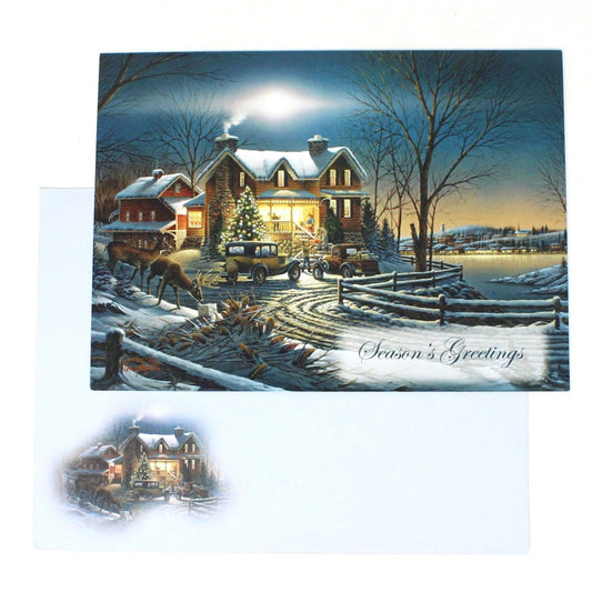 Greeting Card / Christmas, Set of 7 Cards, True Meaning of Christmas Collection, Terry Redlin, Unused w/Envelopes, Vintage, SOLD